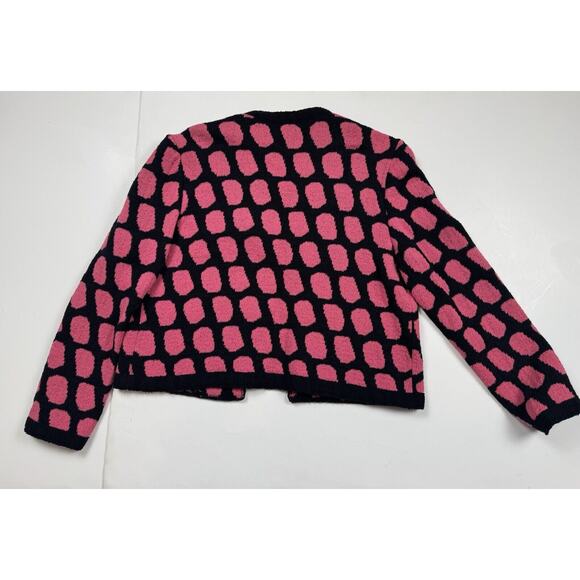 Vintage Art Deco Wool Jacket Knit Cropped Topper Coat USA MADE 16 - Picture 2 of 8